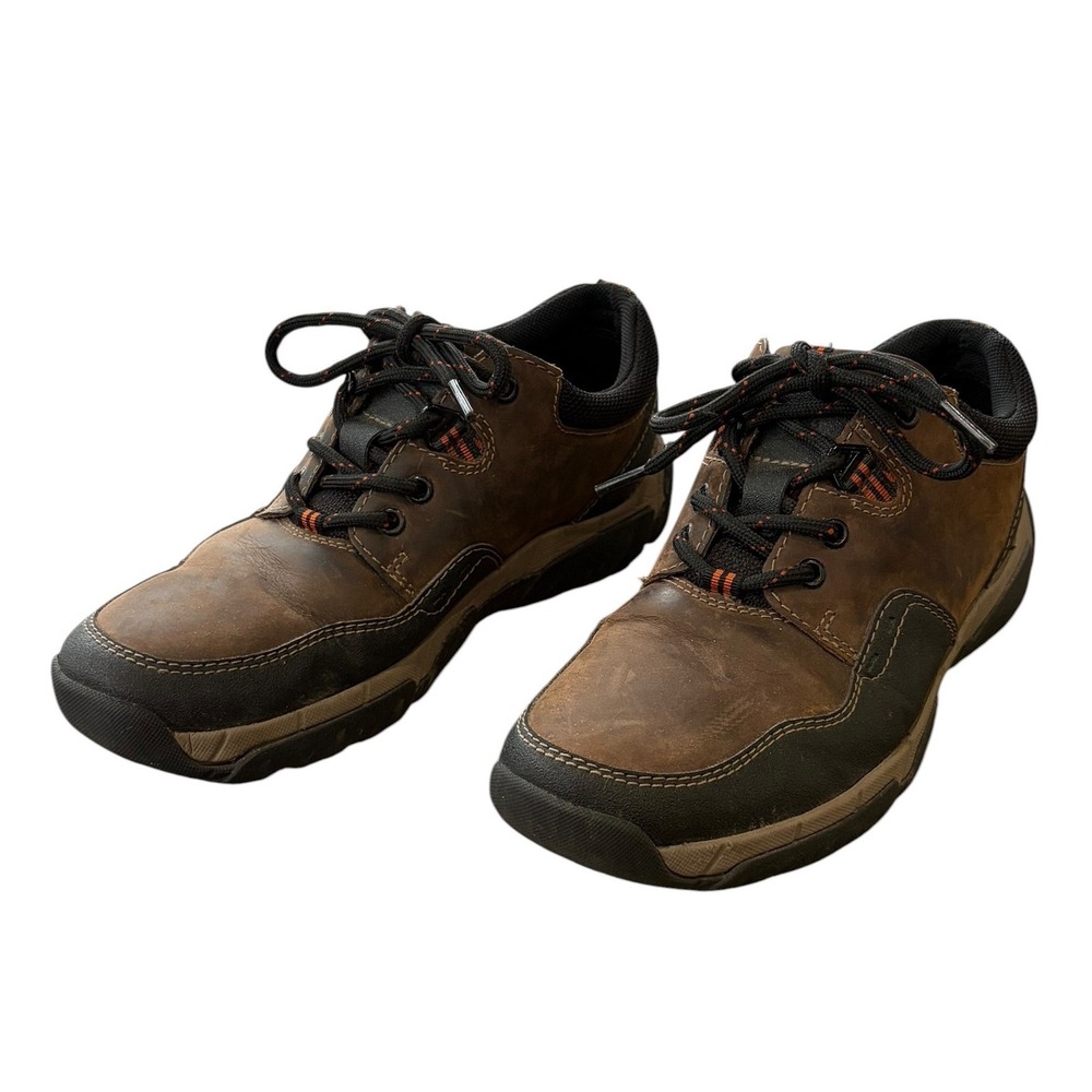 Clarks Mens Walbeck Edge Brown Leather Shoes 26119715 Waterproof Casual Size 7